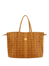 Mcm Liz Reversible Large Tote In Cognac