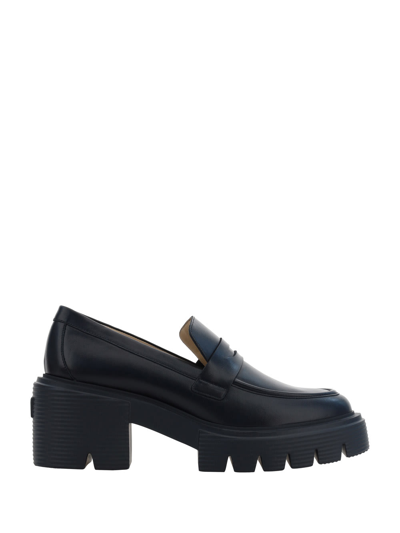 Stuart Weitzman Soho Loafers In Black