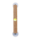 Pet Life Stick N Claw Sisal Rope And Toy Suctio In Brown