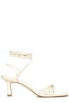 AEYDE AEYDĒ SQUARE TOE ANKLE STRAPPED SANDALS