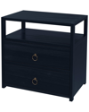Butler Specialty Company Lark 2 Drawer Wide Nightstand In Blue