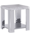 Bernhardt Aura Side Table In Silver