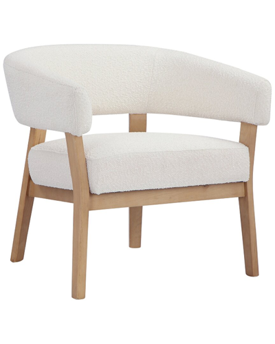Pangea Home Sisi Lounge Chair In White