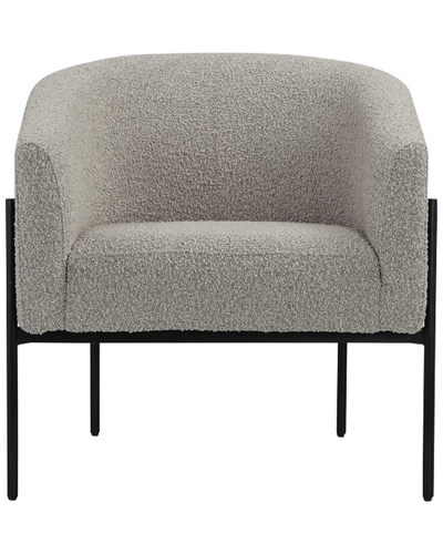 Pangea Home Amanda Arm Chair In Grey