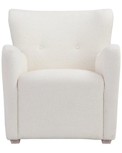 Pangea Home Harlow Lounge Chair In White