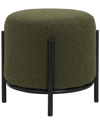 Pangea Home Lolo Round Stool In Green