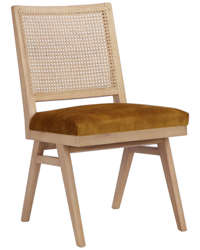 Pangea Home Set Of 2 Lev Side Chairs In Gold