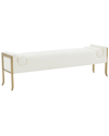 Tov Furniture Ines Textured Velvet Bench