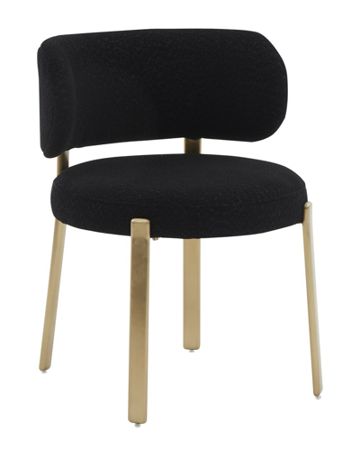 Tov Furniture Margaret Boucle Dining Chair In Black