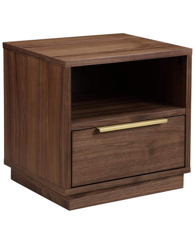 Pangea Home Brad Night Stand In Brown