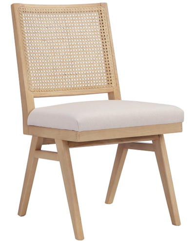 Pangea Home Set Of 2 Lev Side Chairs In White