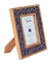 Tiramisu Purple Majesty Amethyst Picture Frame Set In Purple