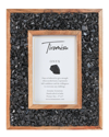 Tiramisu Sunset Crest Black Onyx Picture Frame In Black