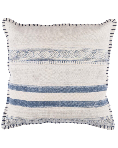 Surya Lola Accent Pillow In White