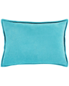 Surya Cotton Velvet Accent Pillow In Blue