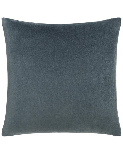 Surya Cotton Velvet Accent Pillow In Blue