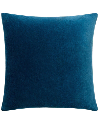 Surya Cotton Velvet Accent Pillow In Blue