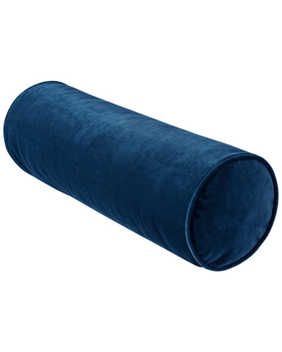 Surya Cotton Velvet Accent Pillow In Blue