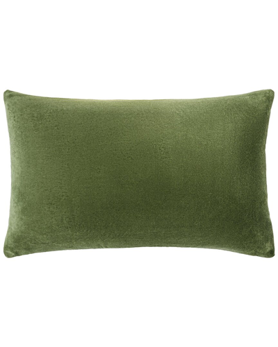 Surya Cotton Velvet Accent Pillow In Green