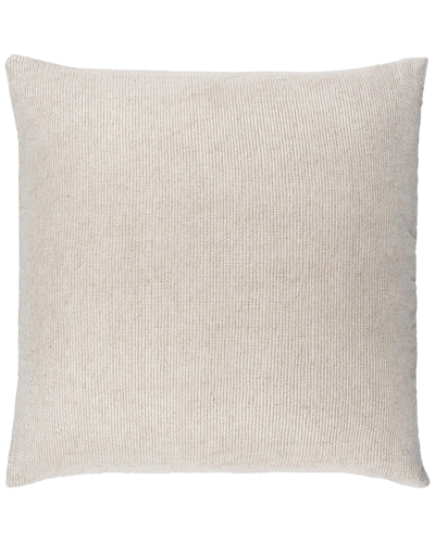 Surya Sallie Accent Pillow In White