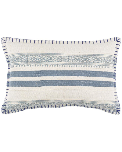 Surya Lola Accent Pillow In White