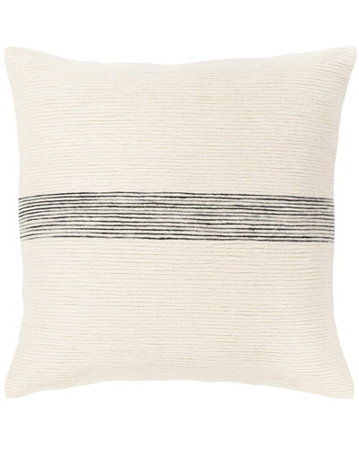 Surya Carine Lumbar Pillow In White