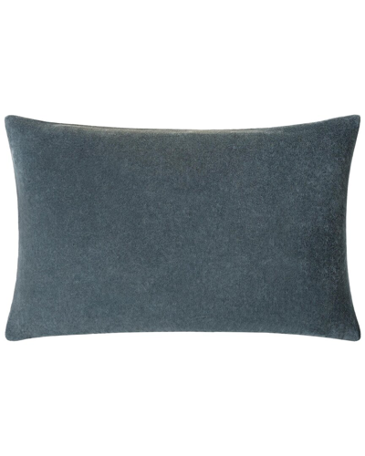 Surya Cotton Velvet Accent Pillow In Blue