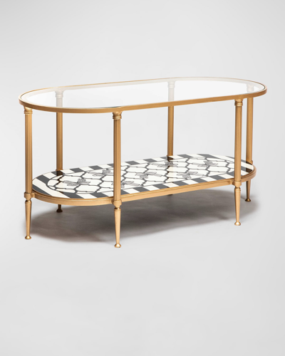 Mackenzie-childs Pretty As A Bow Coffee Table In Multi