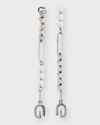 GIVENCHY G-LINK PEARLY DROP EARRINGS