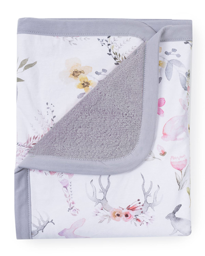 Oilo Studio Fawn Jersey Cuddle Blanket In Blush