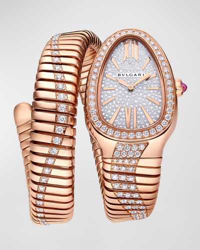 Bvlgari 35mm Rose Gold Serpenti Tubogas Spiral Watch