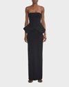 Et Ochs Ada Utility Pocket Peplum Gown In Black