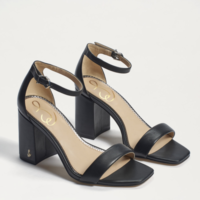 SAM EDELMAN SAM EDELMAN DANIELLA BLOCK HEEL SANDAL BLACK LEATHER