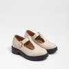 Sam Edelman Taelor Kids Lug Sole Loafer Modern Ivory Box Leather 2.0 In White