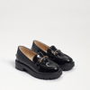 SAM EDELMAN SAM EDELMAN KIDS' TULLY LUG SOLE LOAFER BLACK BOX LEATHER