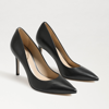 Sam Edelman Womens Hazel Pointed-toe Leather Courts Blac In Black