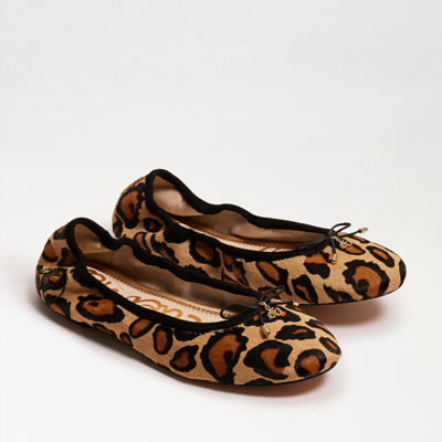 Sam Edelman Felicia Ballet Flat New Tan Leopard 5.5 In Multi