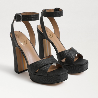 Sam Edelman Kayna Ankle Strap Platform Sandal In Black