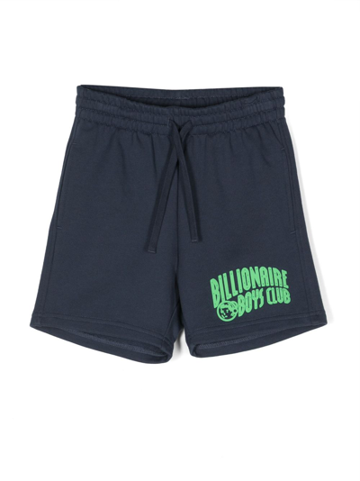 Billionaire Boys Club Kids' Arch-logo Drawstring Track Shorts In Blue