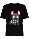 DSQUARED2 ICON PIXELATED-PRINT T-SHIRT