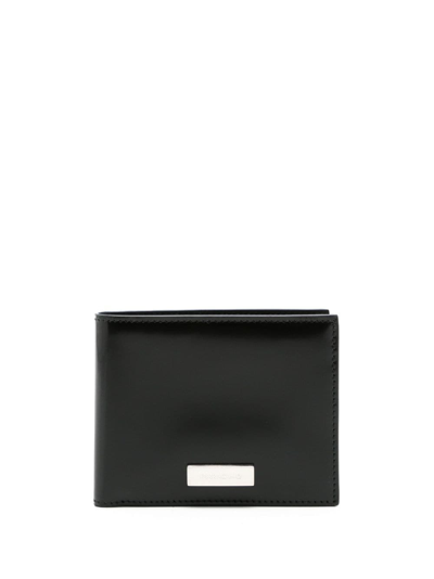 Ferragamo Logo-plaque Bi-fold Wallet In Schwarz