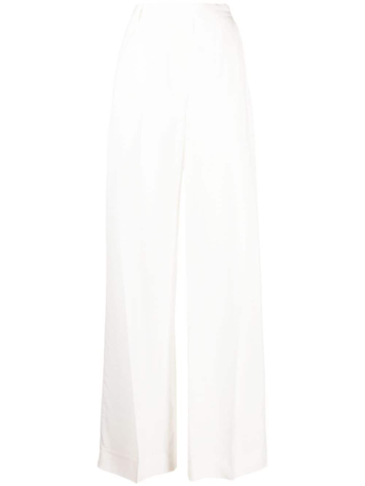 Victoria Beckham High-waisted Wide-leg Trousers In Neutrals