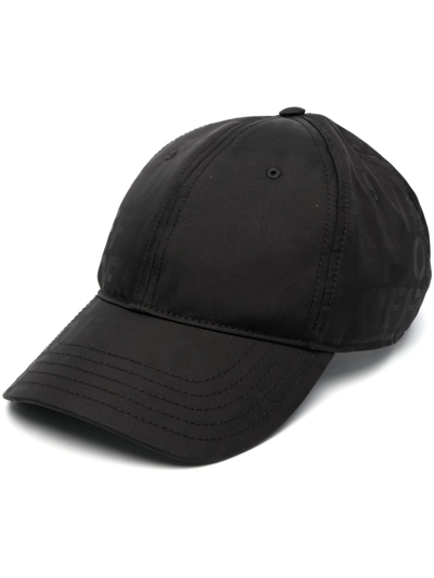 Off-white Logo-jacquard Baseball Cap In Black