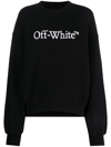 OFF-WHITE BOOKISH LOGO-PRINT COTTON SWEATSHIRT