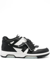 Off-white Out Of Office Leather Low Top Sneakers In Black