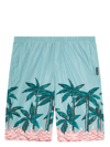 PALM ANGELS PALMS ROW-PRINT SWIM SHORTS