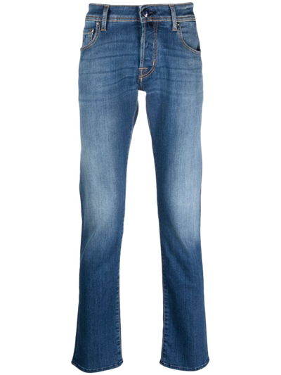 Jacob Cohen Mid-rise Slim-fit Jeans In Blue