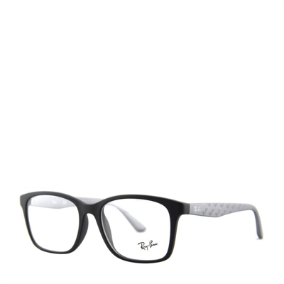 Rayban Kids' 雷朋光学镜架男女款全框方形眼镜框rx7059d In Black