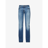 7 For All Mankind Mistral Jeans Whiskering Effect In Blue