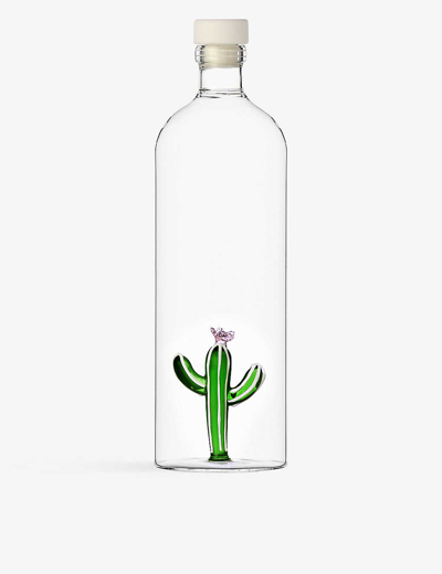 Ichendorf Cactus Glass Bottle 25.5cm